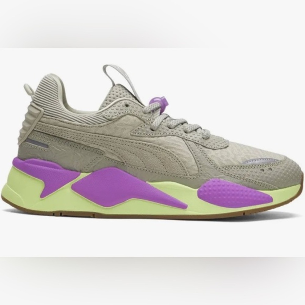 Ron Funches x Puma‎ Men’s Size 6.5 RS-X Be Seen Sneakers Gray Purple Streetwear